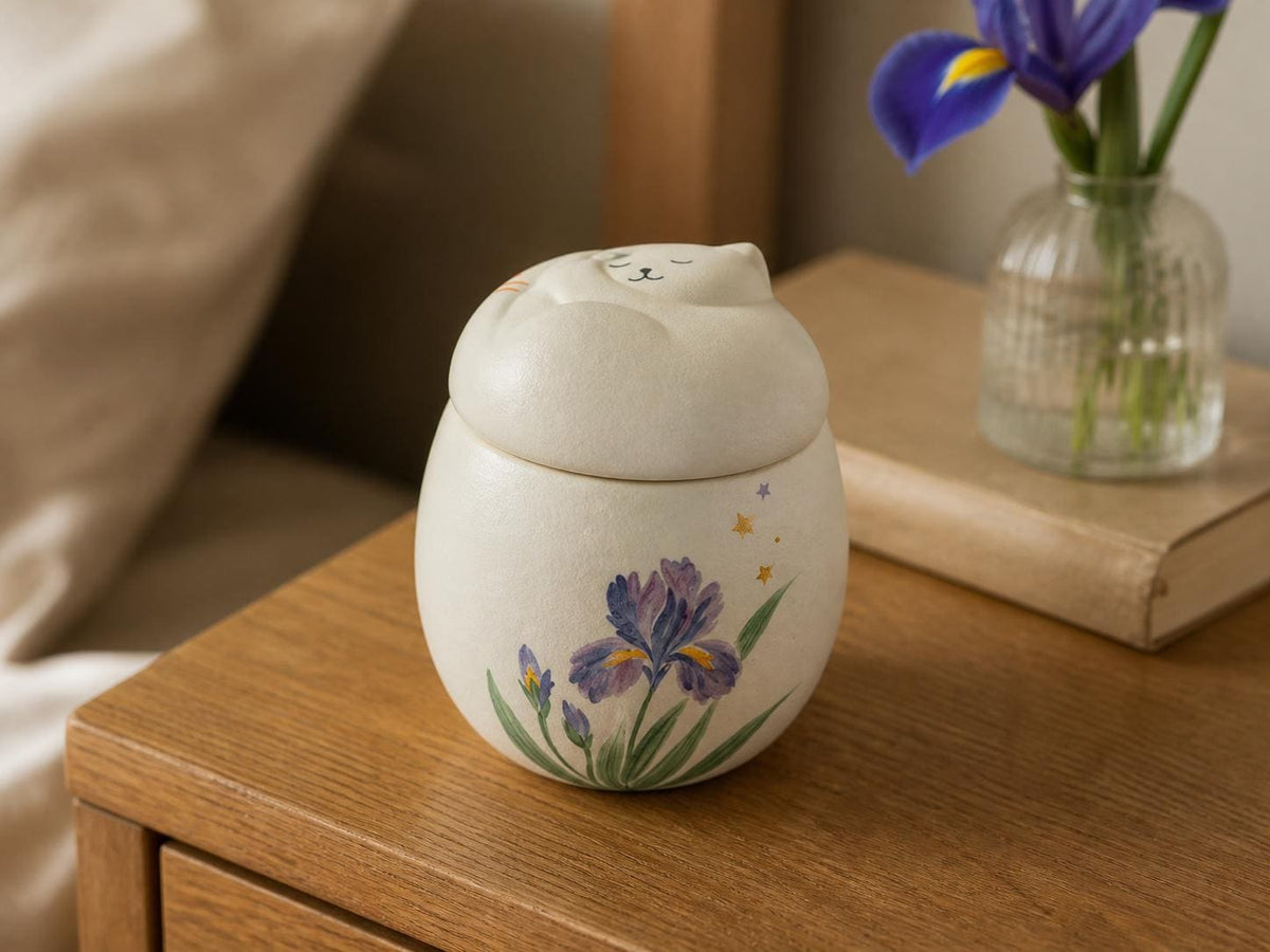 Flower Cat Memorial Urn product photo 5