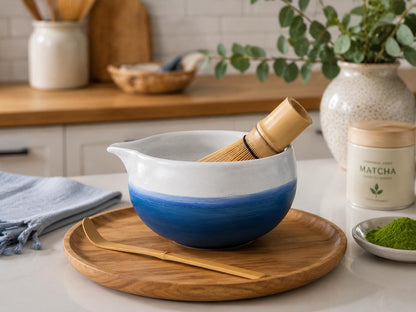 Sky Blue Matcha Bowl Set product photo 1
