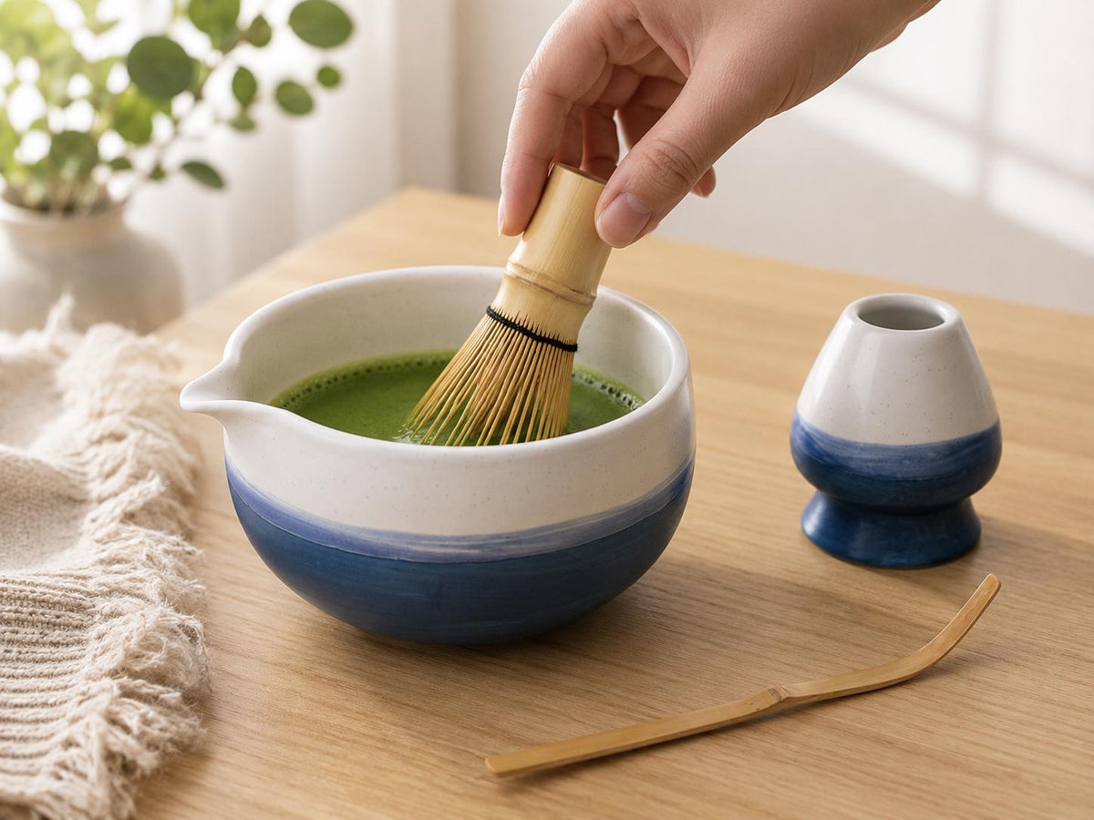 Sky Blue Matcha Bowl Set product photo 6