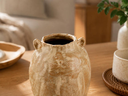 Handmade Ceramic Cat Vase product photo 6