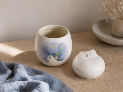 Witch Cat Cat Memorial Urn product photo 7