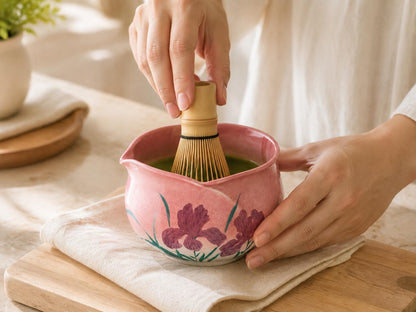 Hand-Painted Matcha Bowl Set product photo 4