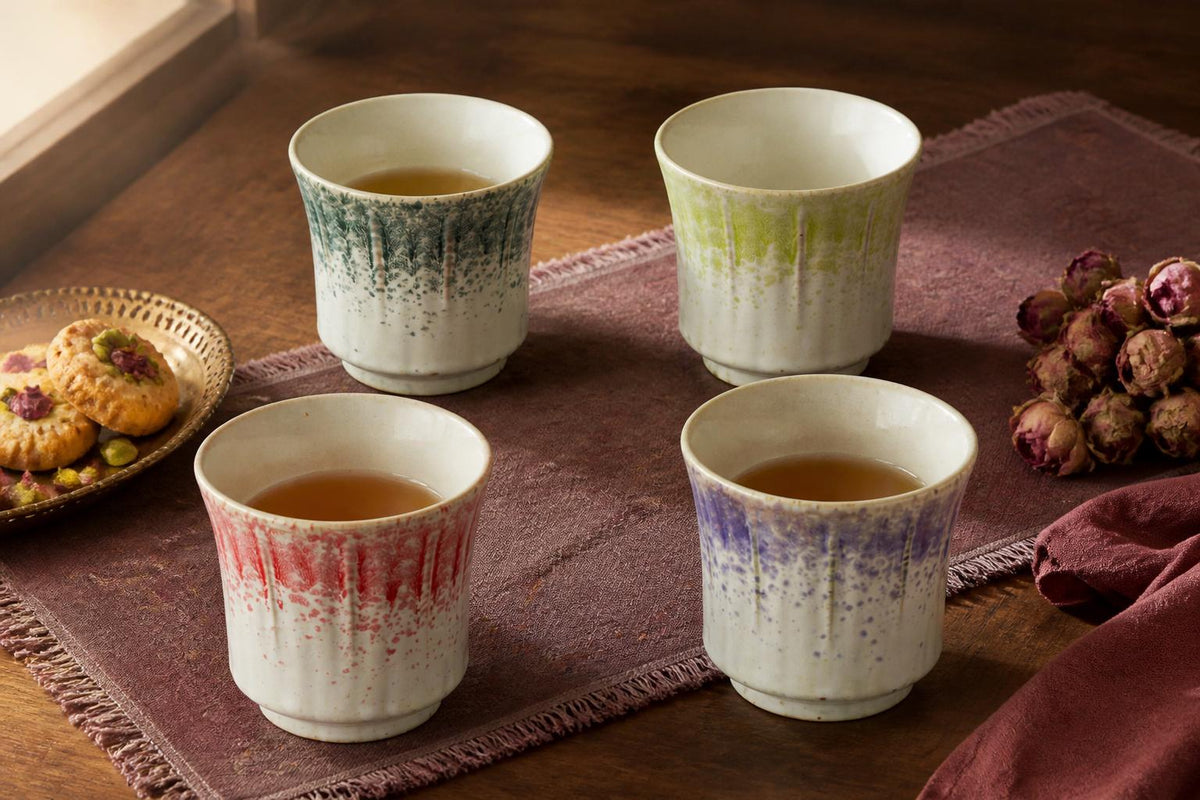 Vintage Ribbed Ceramic Coffee Mug product photo 1