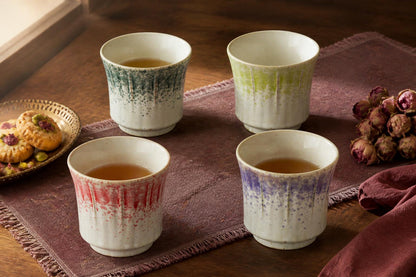 Vintage Ribbed Ceramic Coffee Mug product photo 1