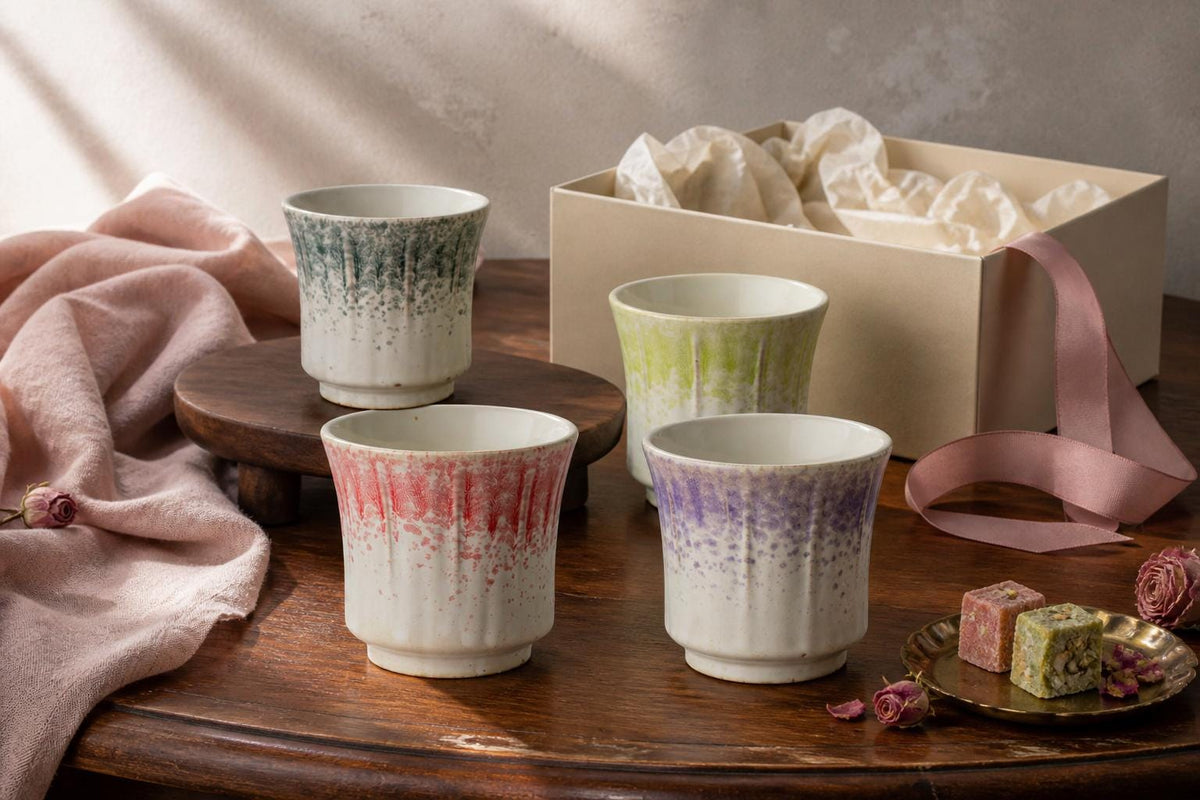 Vintage Ribbed Ceramic Coffee Mug product photo 8