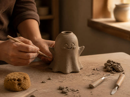 Ceramic Ghost Oil Lamp product photo 7