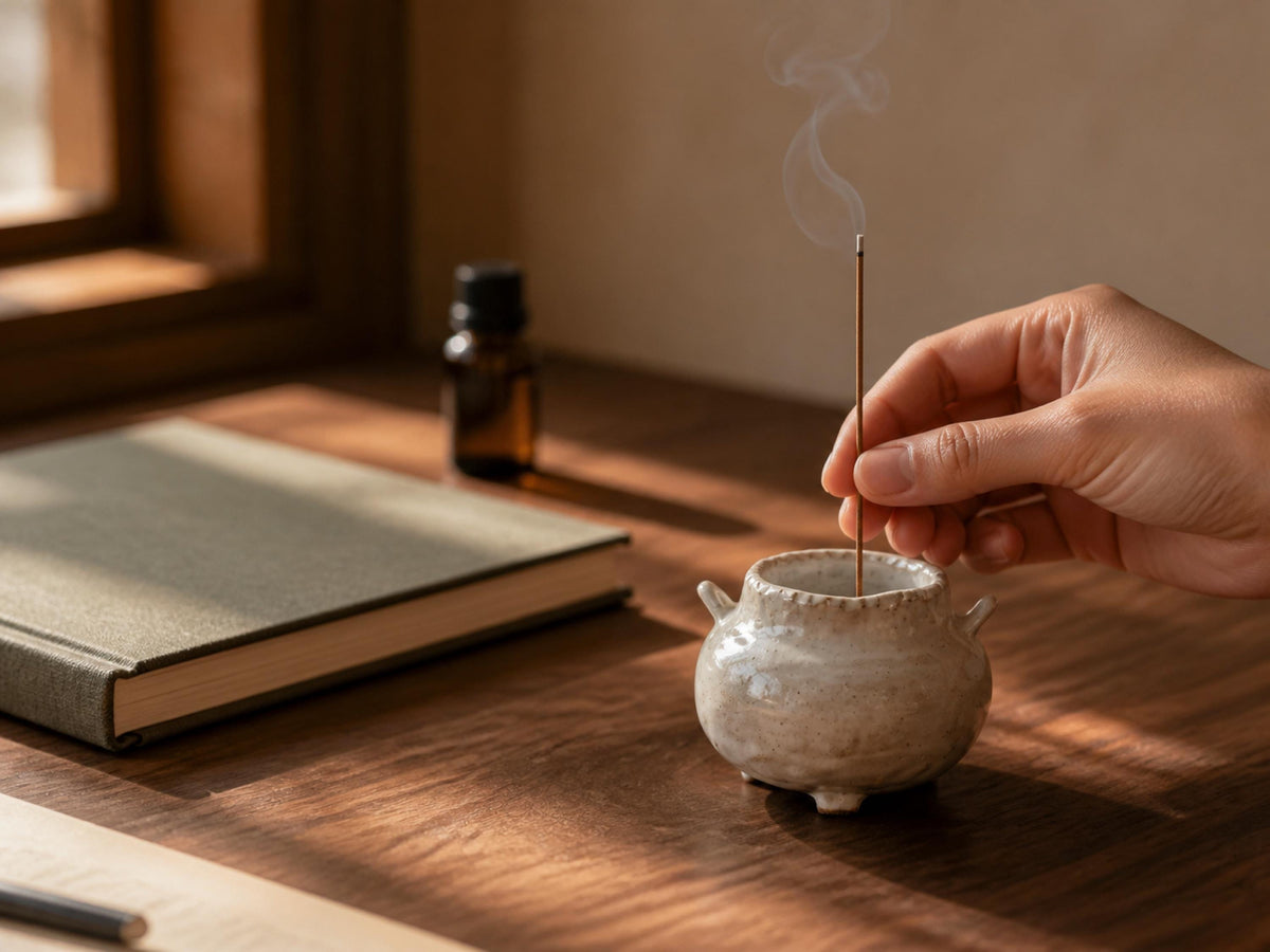 Wabi Sabi Ceramic Incense Burner product photo 3