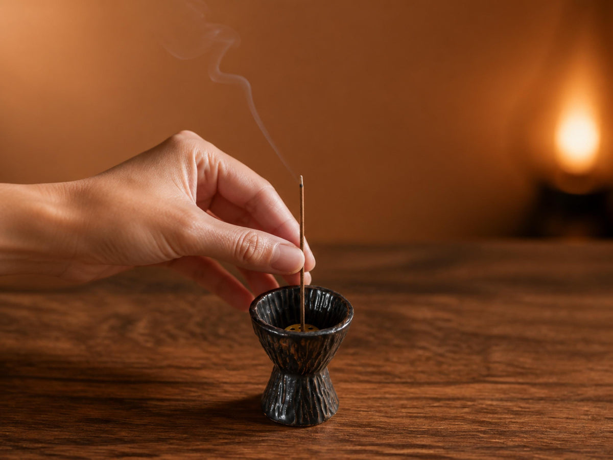 Black Ceramic Incense Burner product photo 5