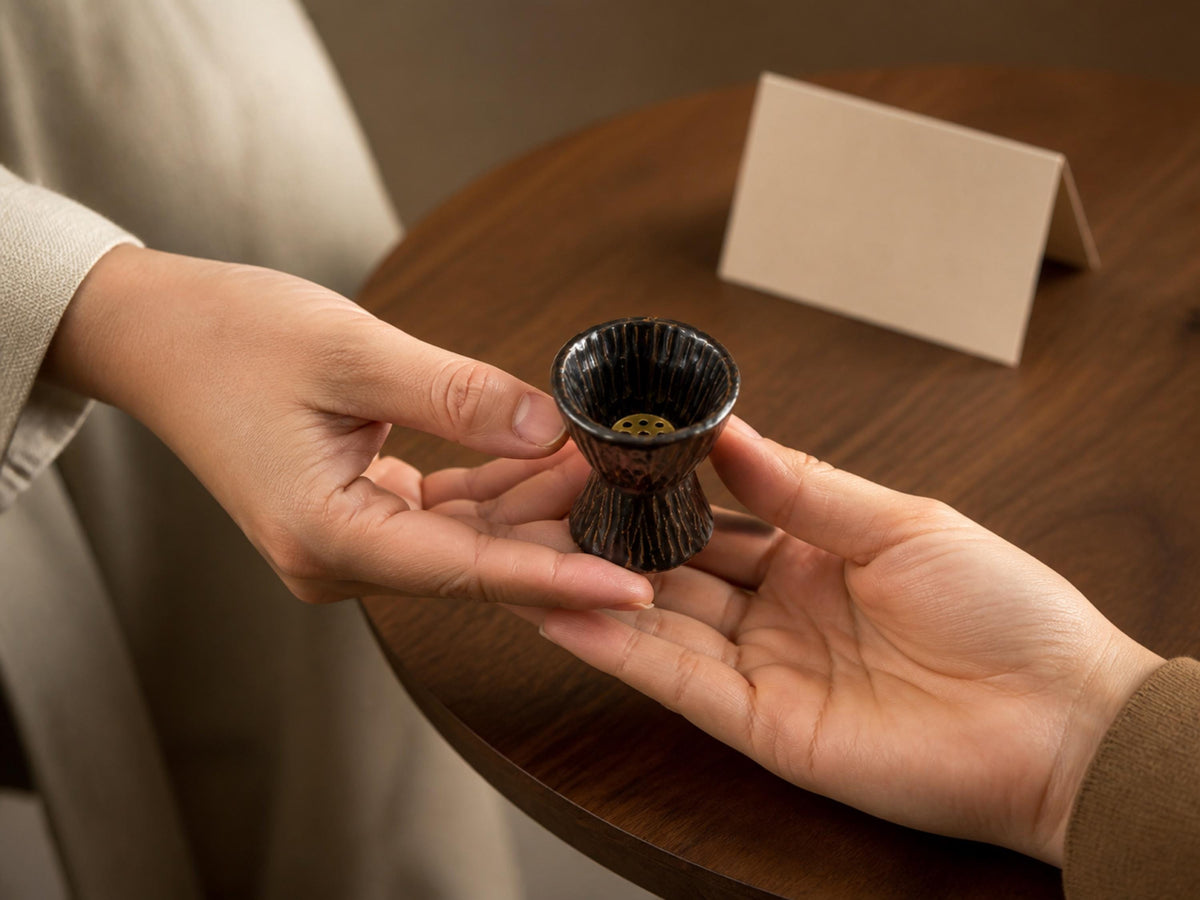 Black Ceramic Incense Burner product photo 7