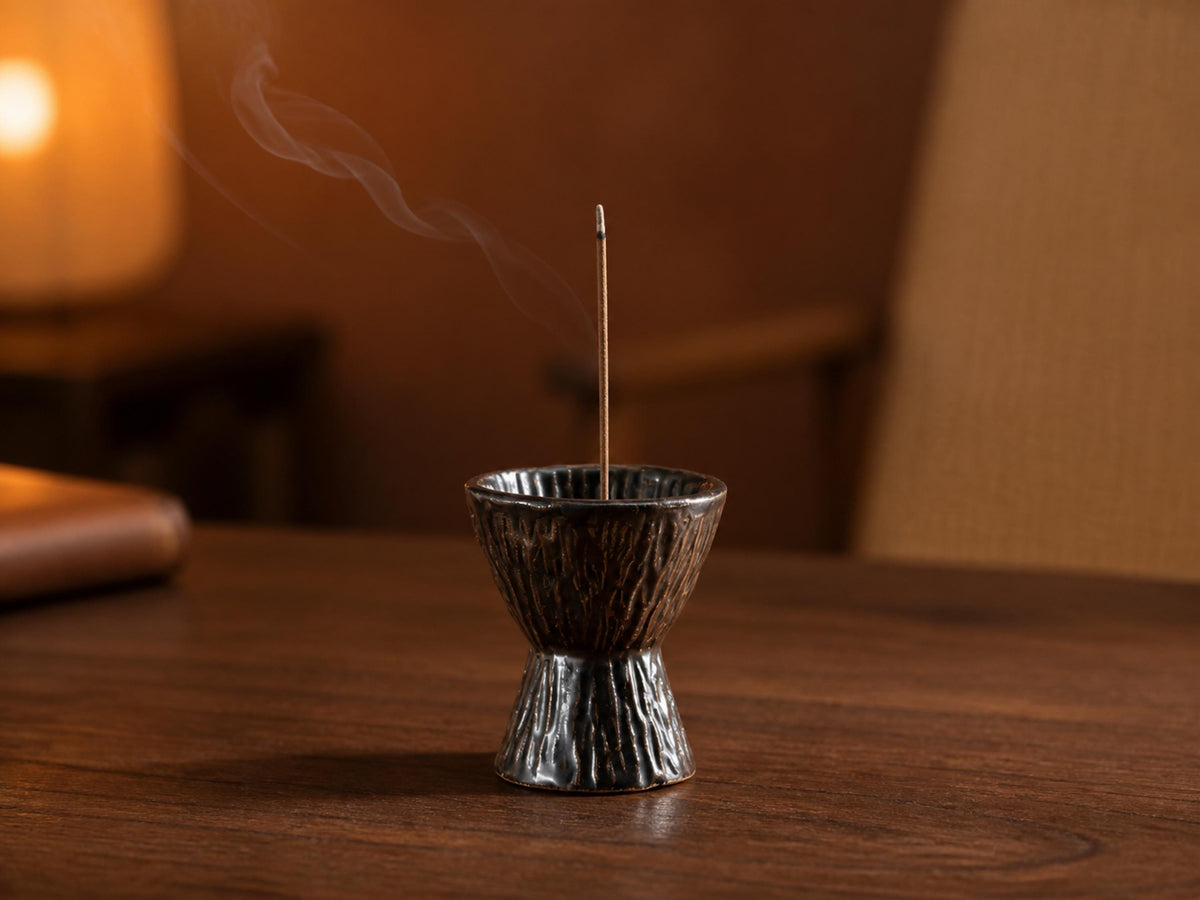 Black Ceramic Incense Burner product photo 1