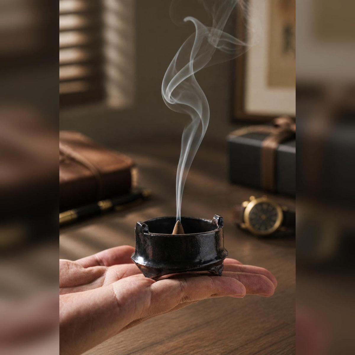 Black Volcano Incense Burner product photo 4