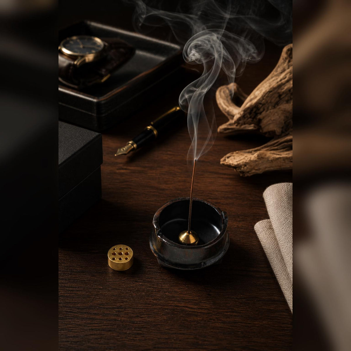 Black Volcano Incense Burner product photo 1
