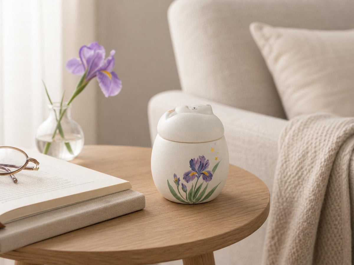 Flower Cat Memorial Urn product photo 4