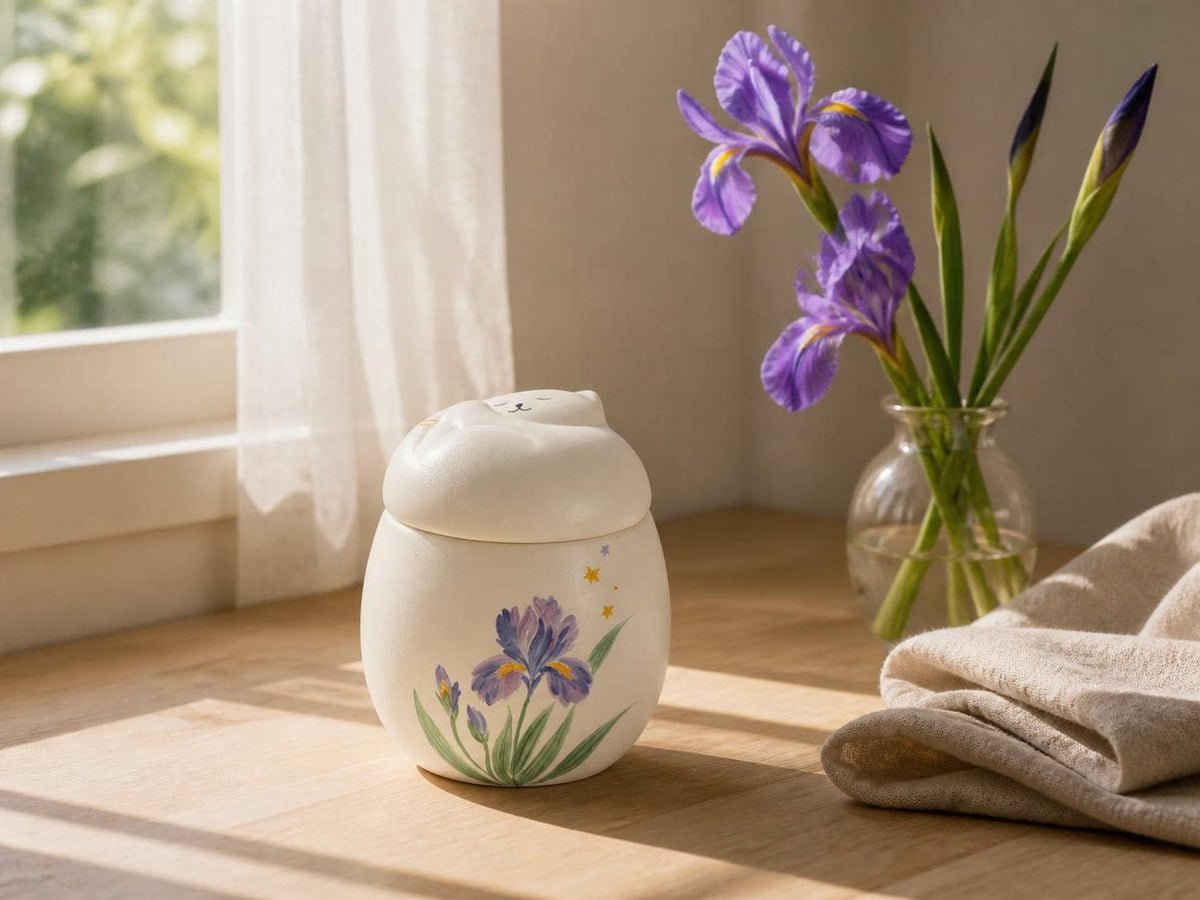 Flower Cat Memorial Urn product photo 1