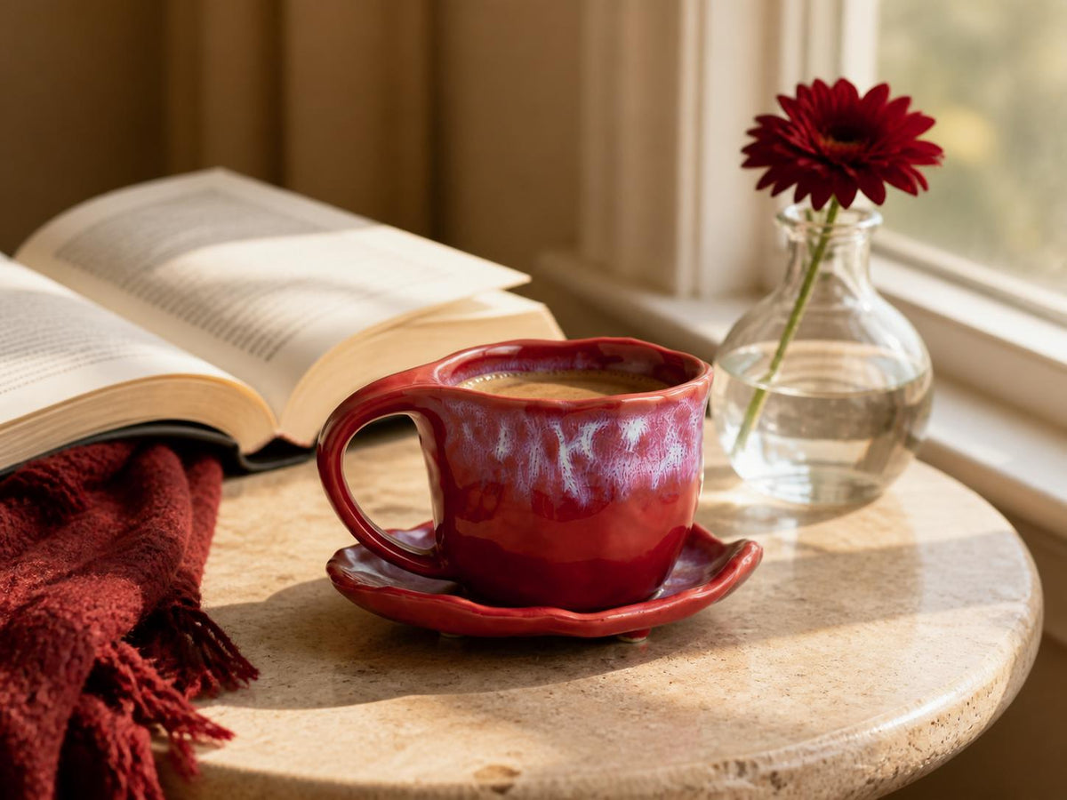 Ceramic Coffee Cup and Saucer product photo 8