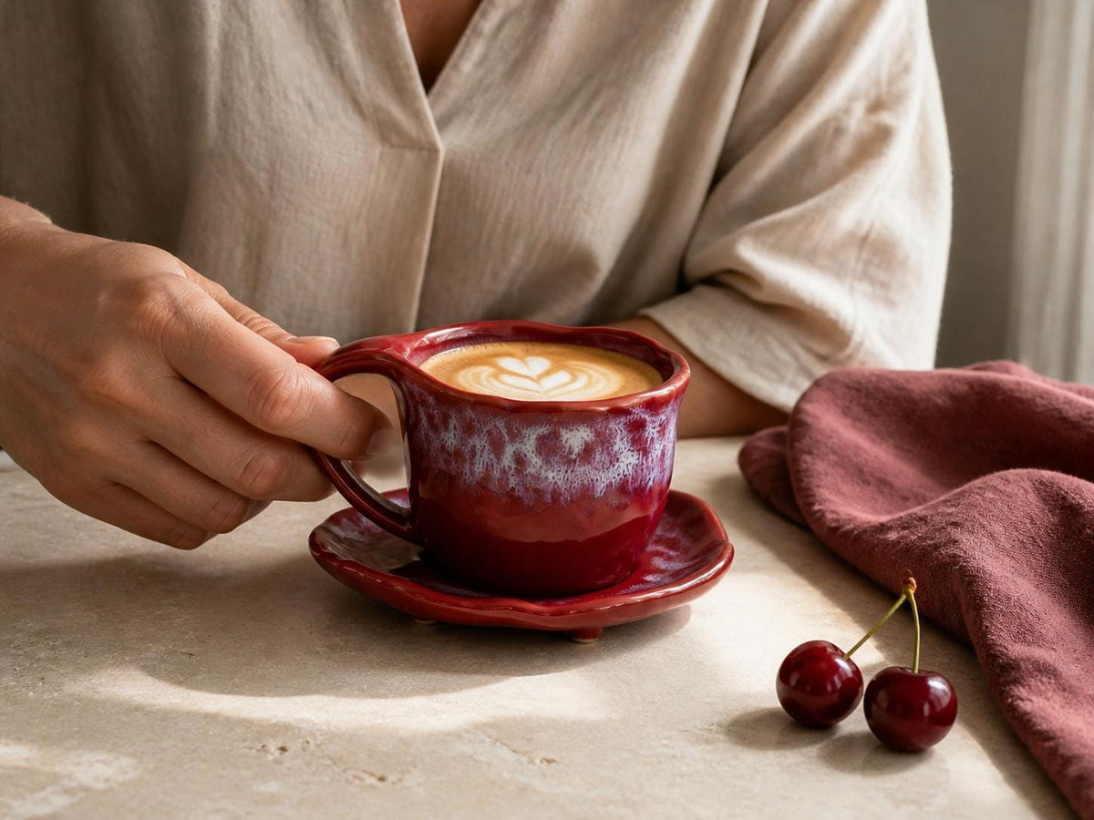 Ceramic Coffee Cup and Saucer product photo 3