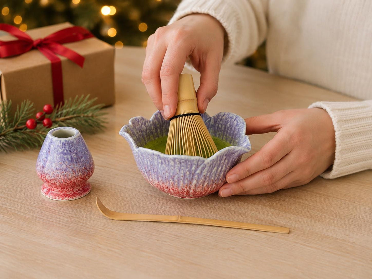 Drip Glaze Matcha Bowl Set product photo 5