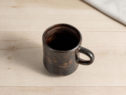 Black Brown Ceramic Coffee Mug product photo 6