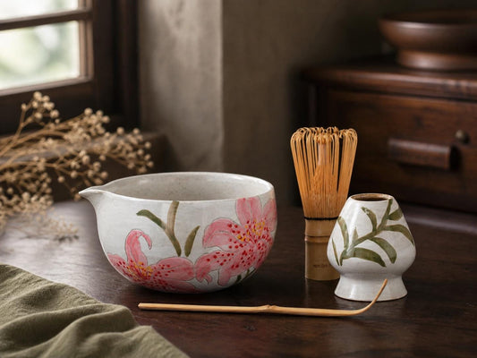Pink Lily Matcha Bowl Set product photo 1