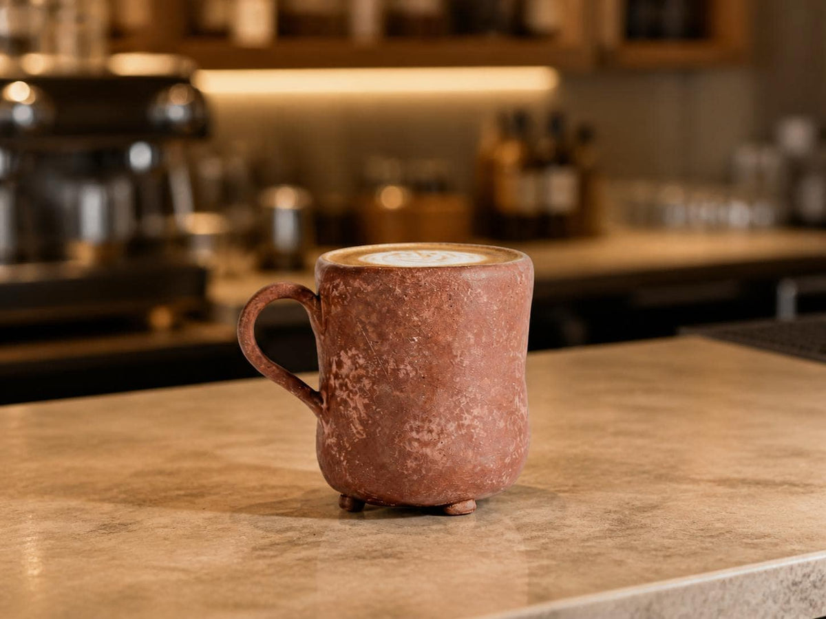 Red Brown Ceramic Coffee Mug product photo 4