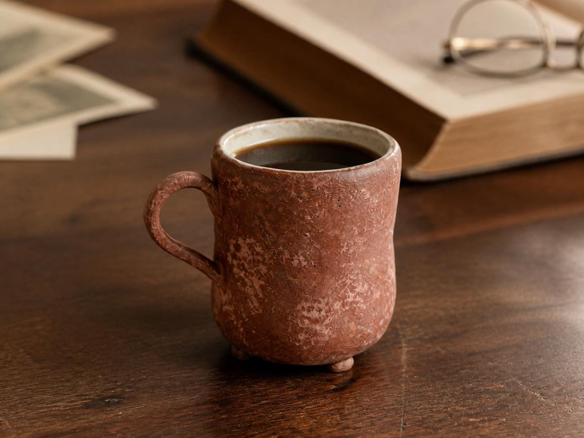 Red Brown Ceramic Coffee Mug product photo 2