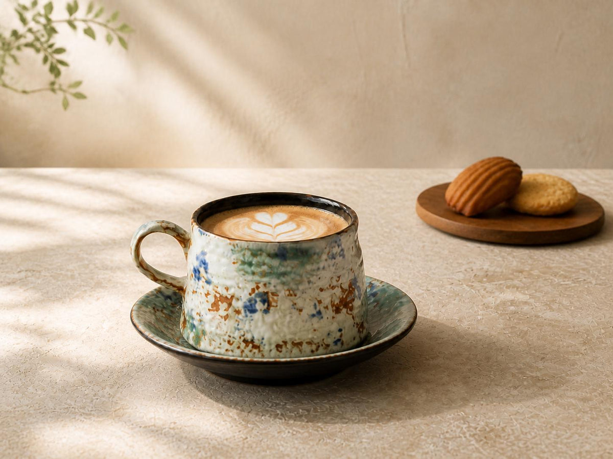 Earthy Espresso Cup and Saucer product photo 3