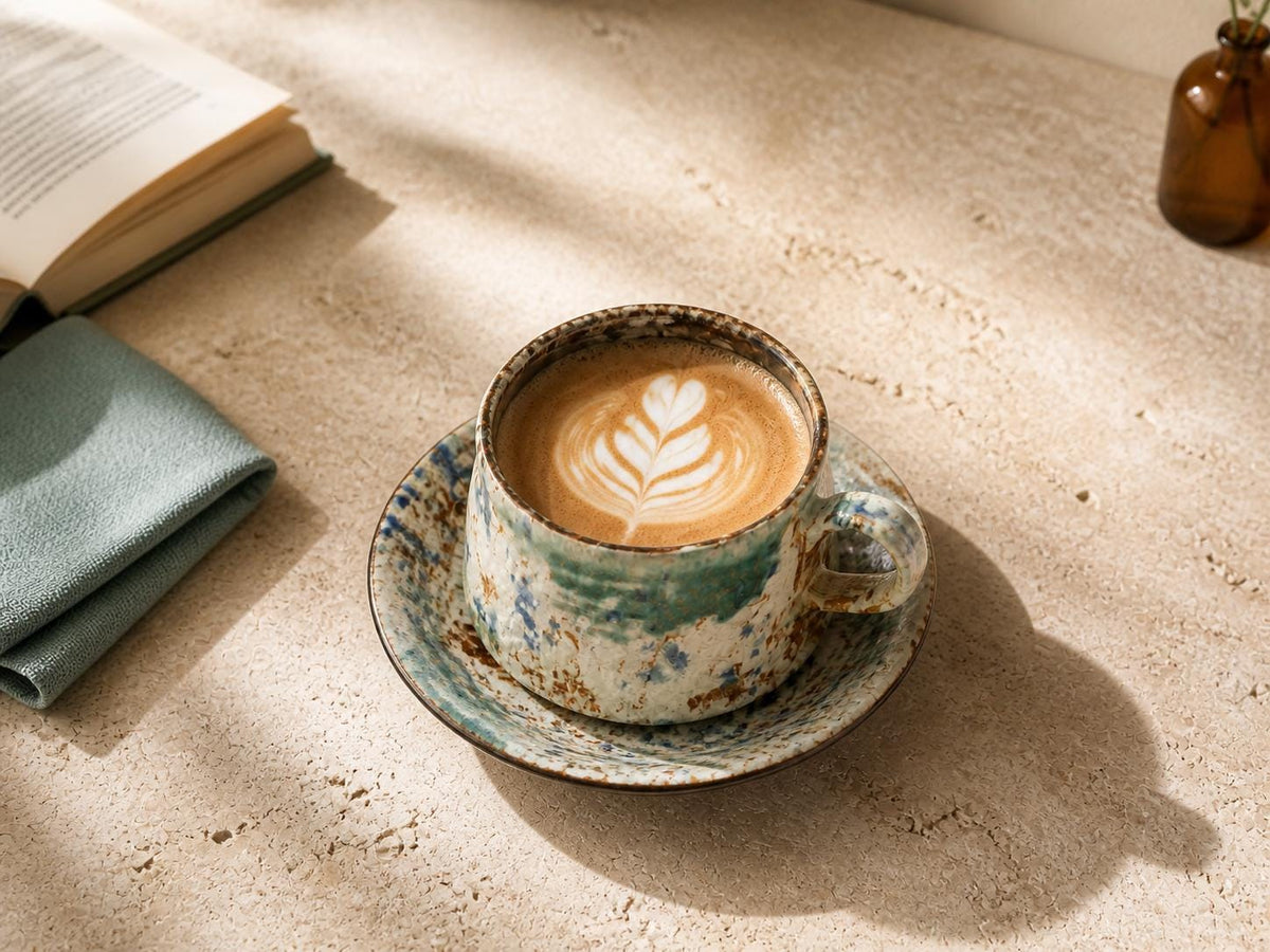 Earthy Espresso Cup and Saucer product photo 5