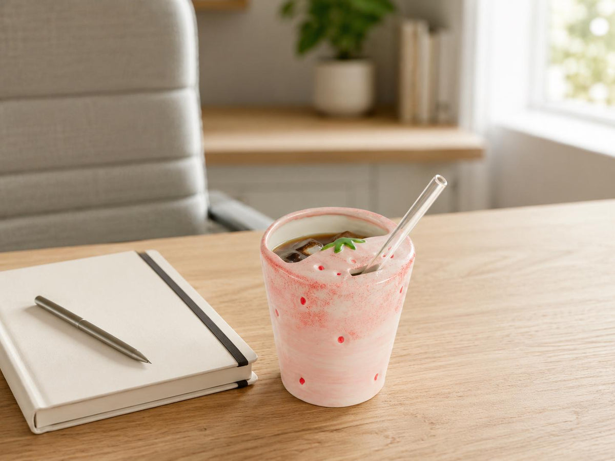 Strawberry Ceramic Coffee Mug product photo 6