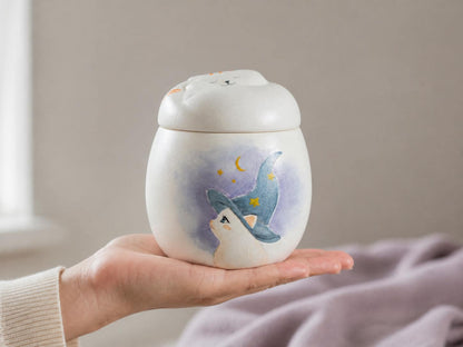 Witch Cat Cat Memorial Urn product photo 8