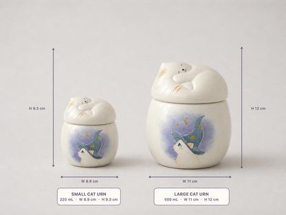 Witch Cat Cat Memorial Urn product photo 2
