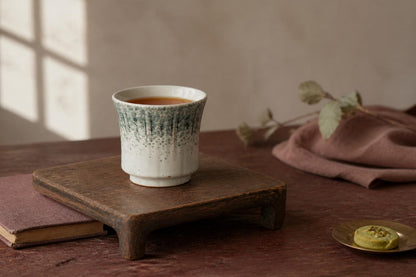 Vintage Ribbed Ceramic Coffee Mug product photo 7