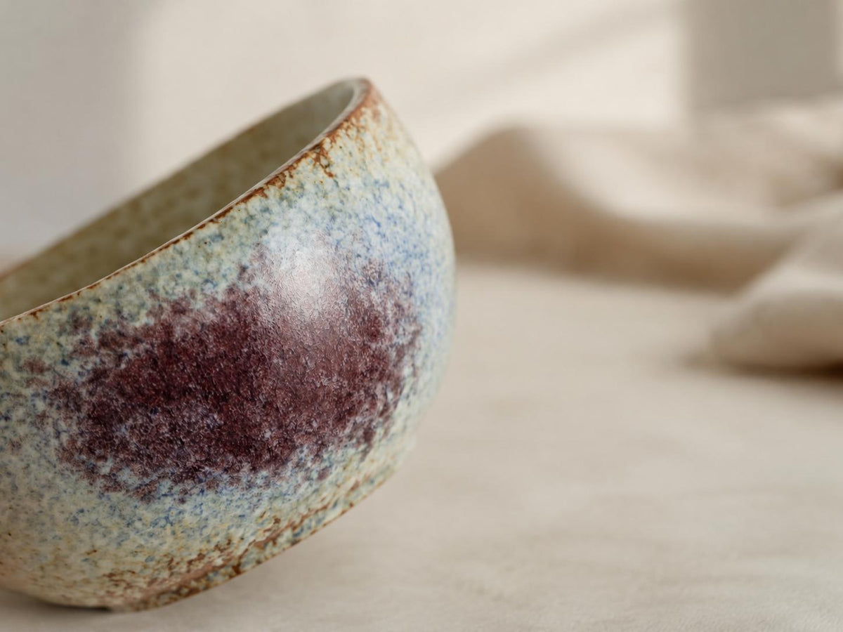 Handmade Ceramic Breakfast Bowl Set with Plate and Spoon product photo 7