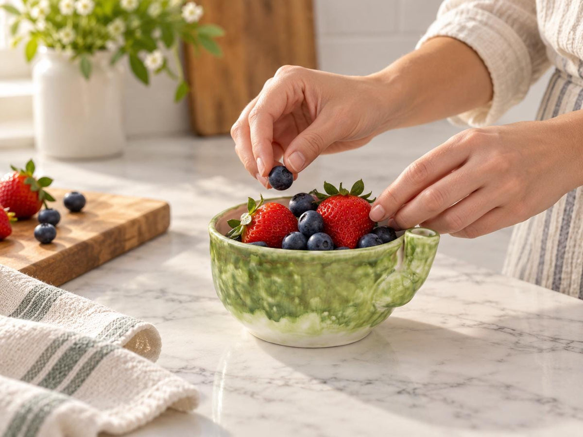 Handmade Ceramic Berry Bowl product photo 3
