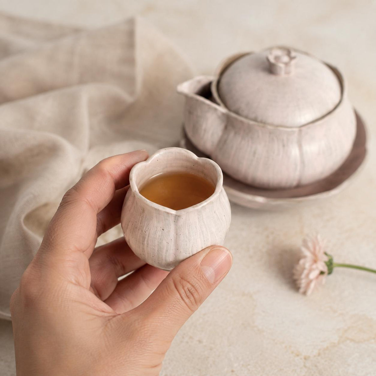 Pink Tulip Ceramic Coffee Mug product photo 6