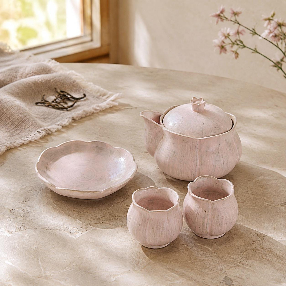 Pink Tulip Ceramic Coffee Mug product photo 3