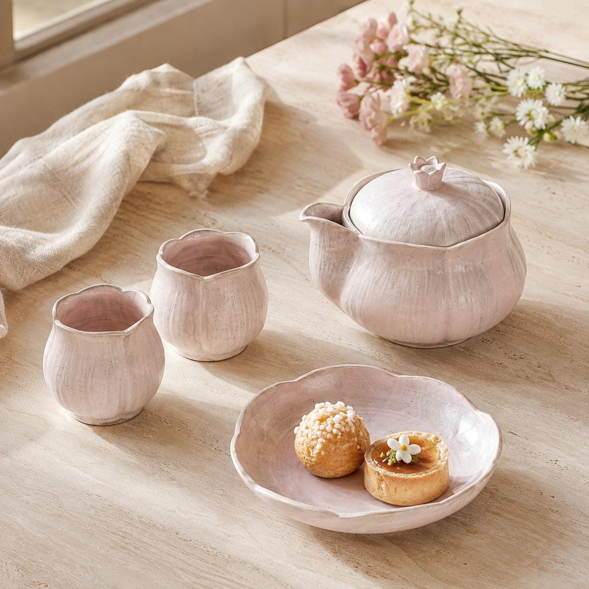 Pink Tulip Ceramic Coffee Mug product photo 2