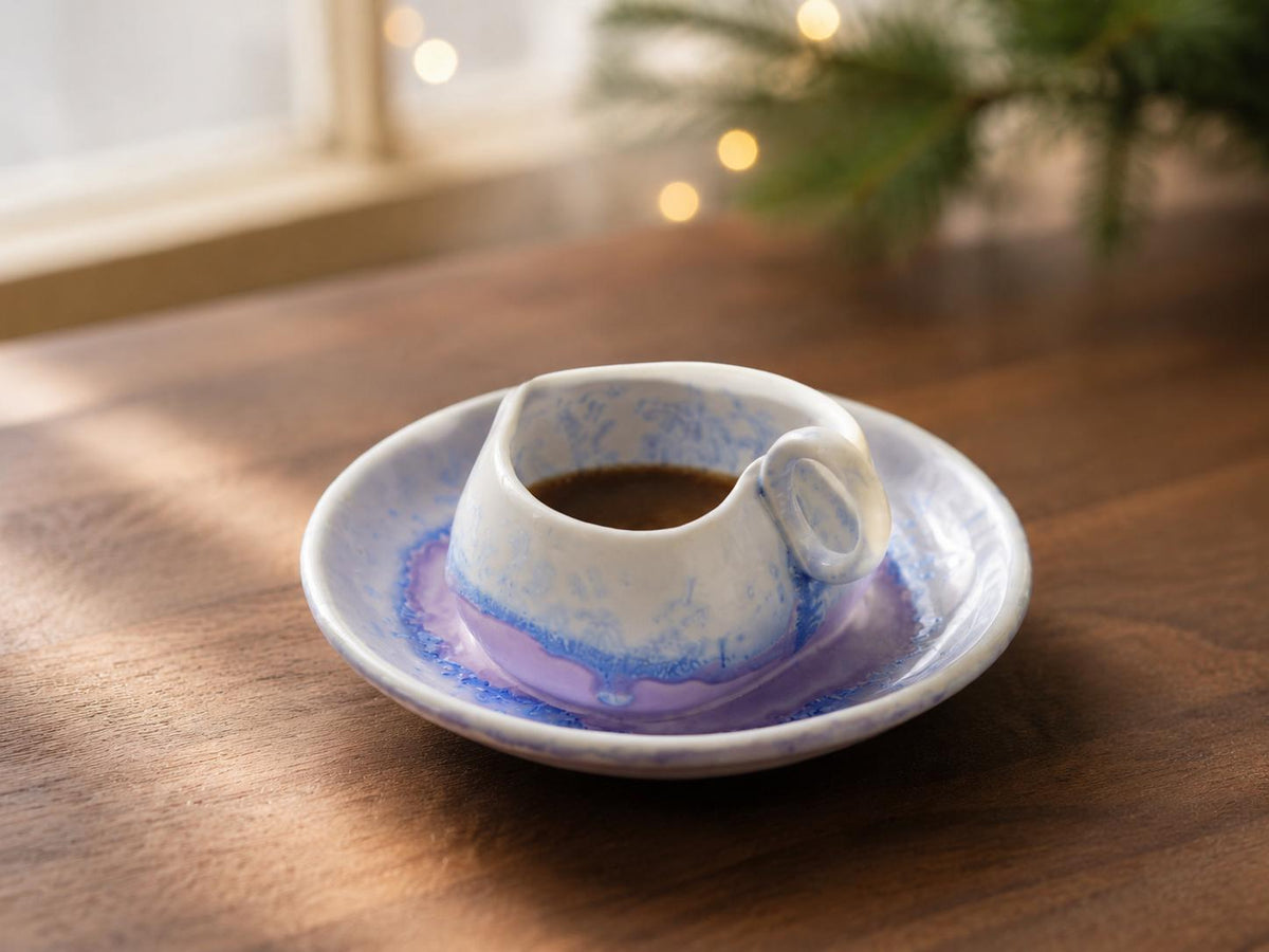 Heart-Shaped Coffee Cup and Saucer product photo 2