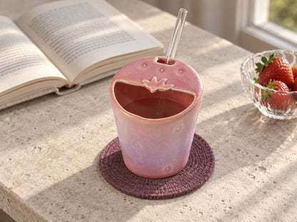 Lavender Pink Ceramic Tumbler product photo 6