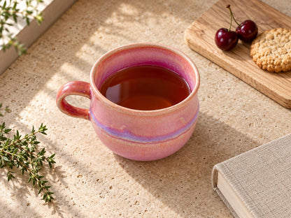 Coral Pink Ceramic Coffee Mug product photo 3