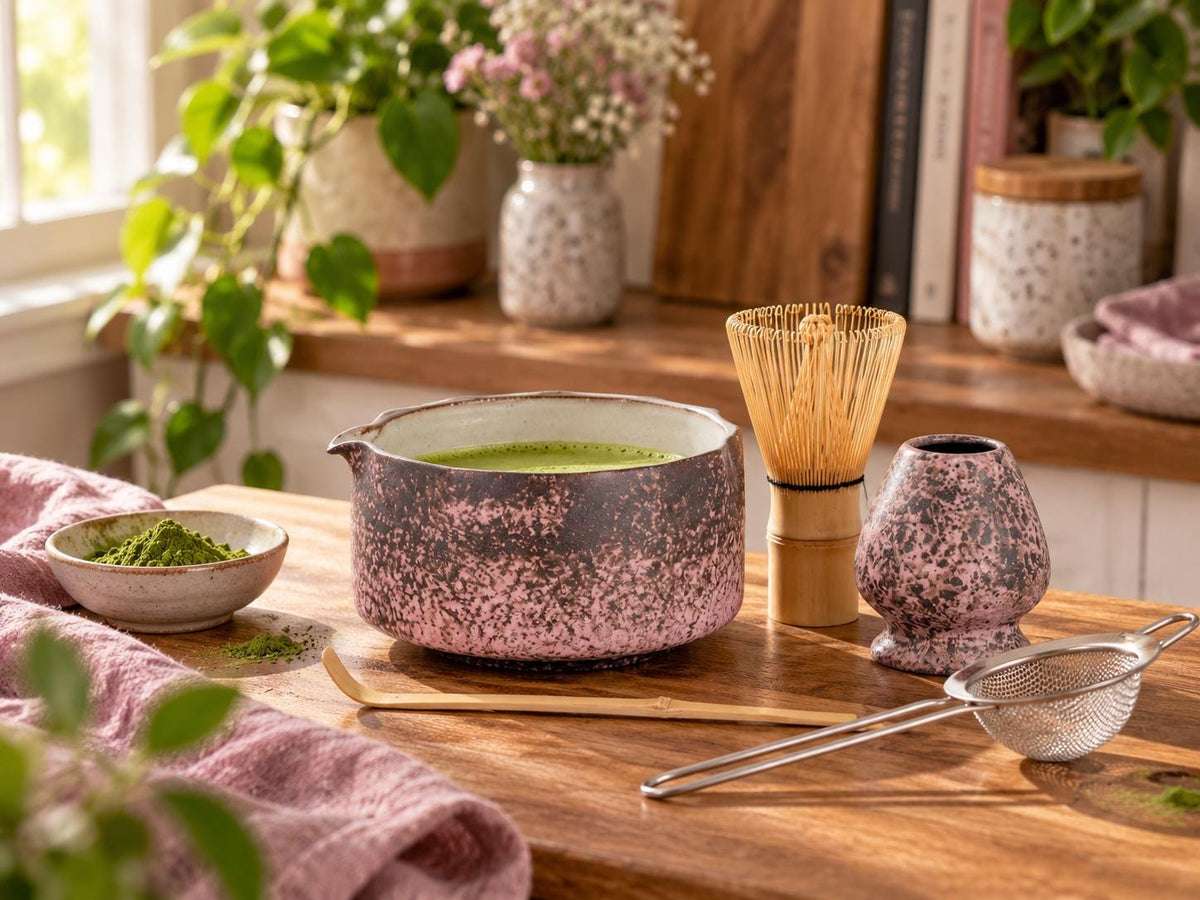Pink Matcha Bowl Set product photo 5