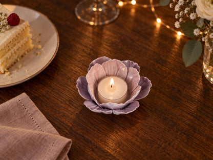 Handmade Lavender Flower Ceramic Candle Holder product photo 8