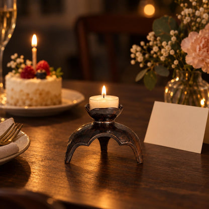Black Ceramic Tealight Candle Holder product photo 7