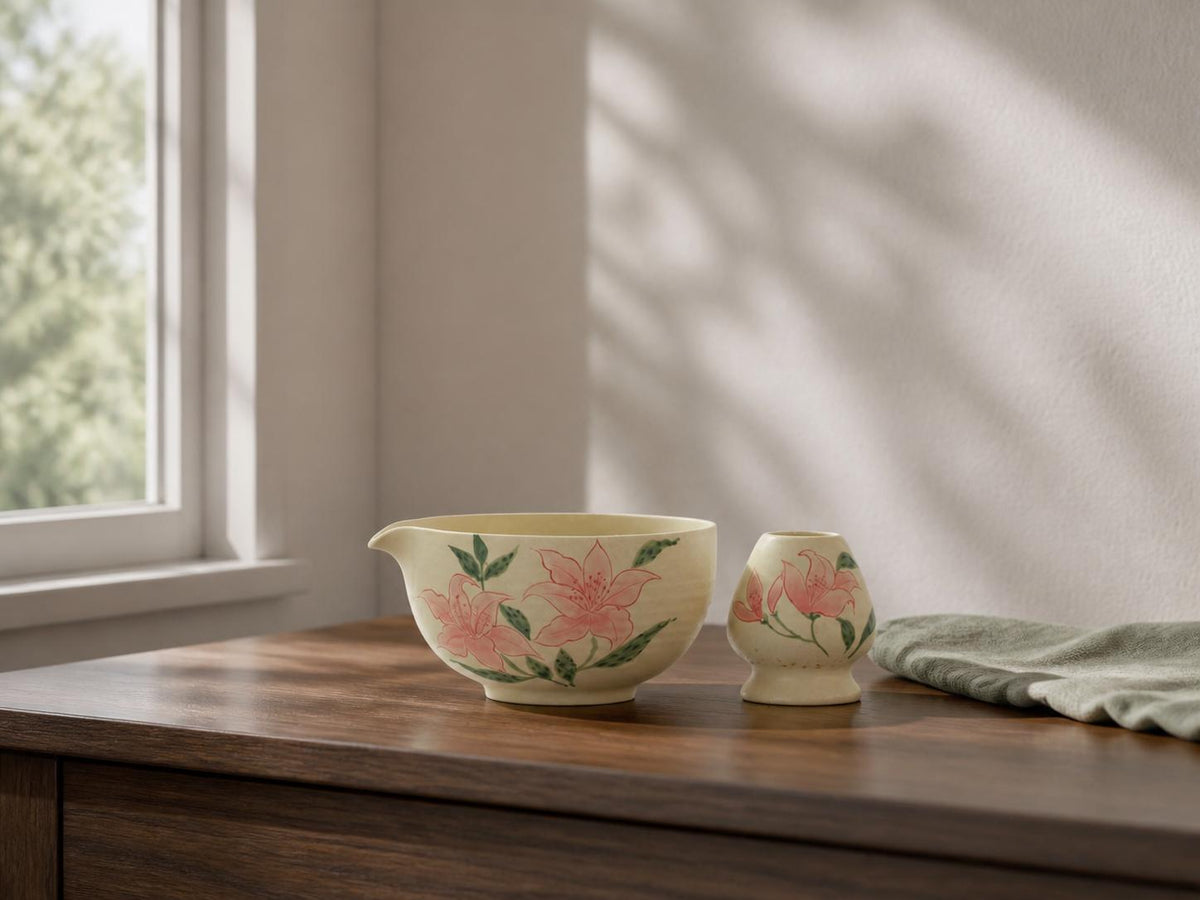 Pink Lily Matcha Bowl Set product photo 5