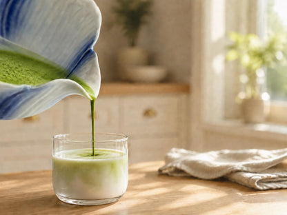 Blue White Matcha Bowl Set product photo 3