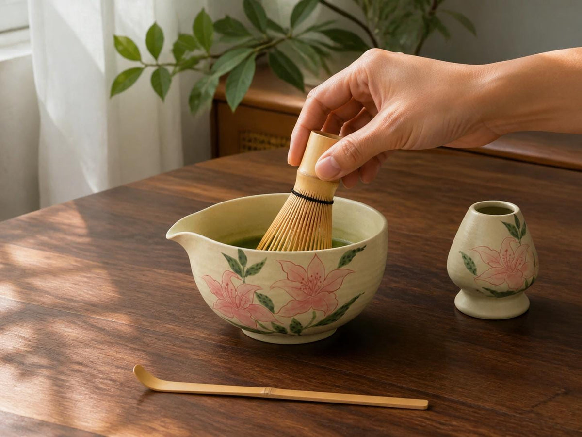Pink Lily Matcha Bowl Set product photo 2