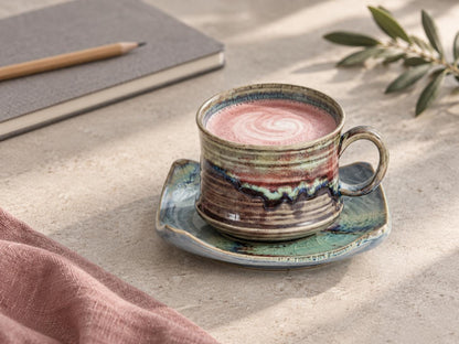 Earthy Coffee Cup and Saucer product photo 6