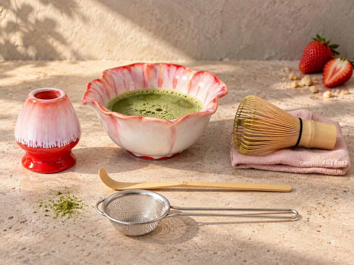 Coral Pink Matcha Set Of 4 product photo 7