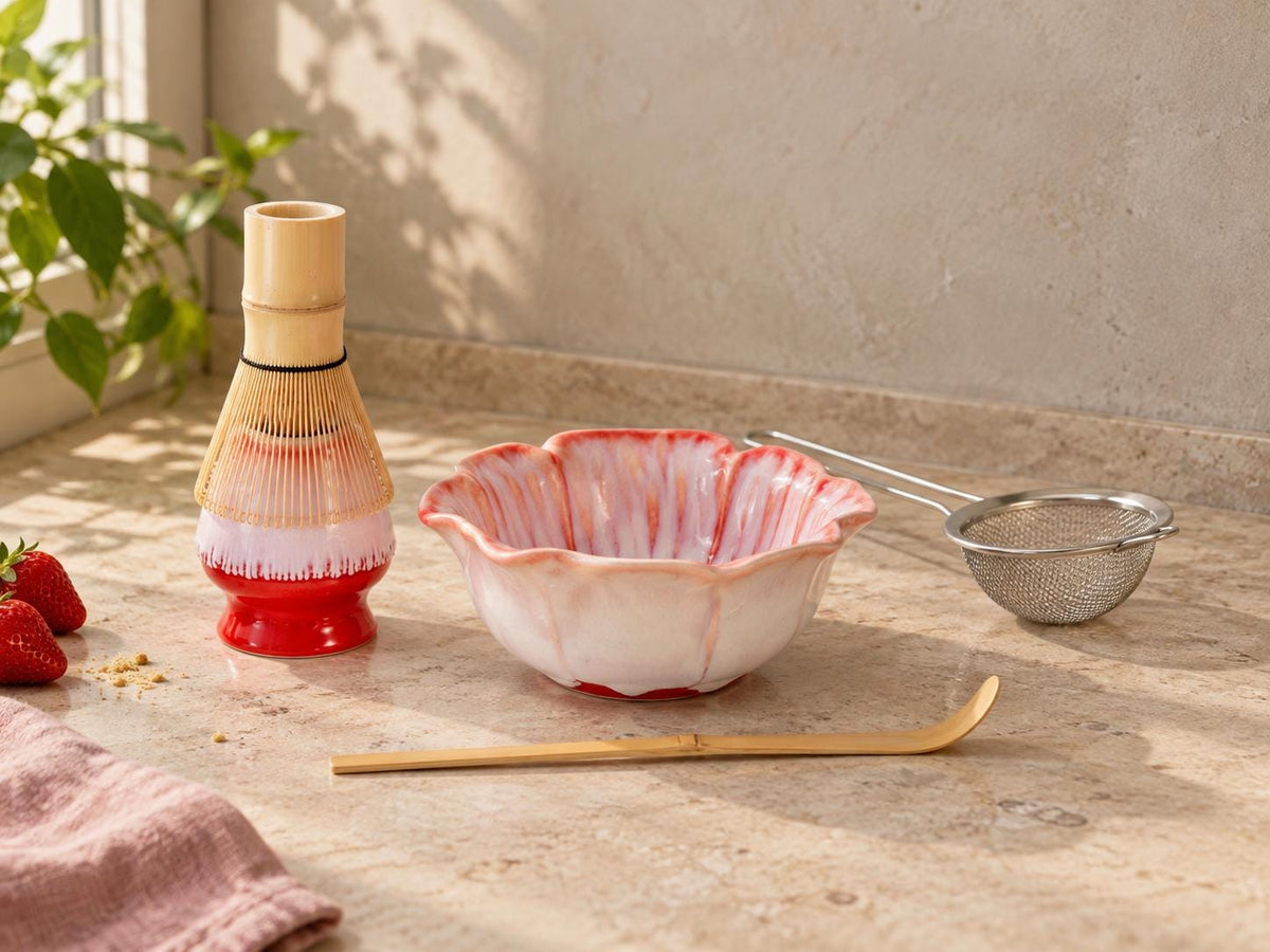 Coral Pink Matcha Set Of 4 product photo 3