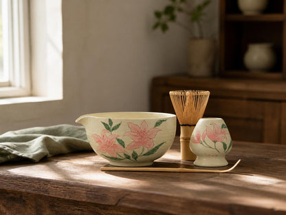Pink Lily Matcha Bowl Set product photo 1