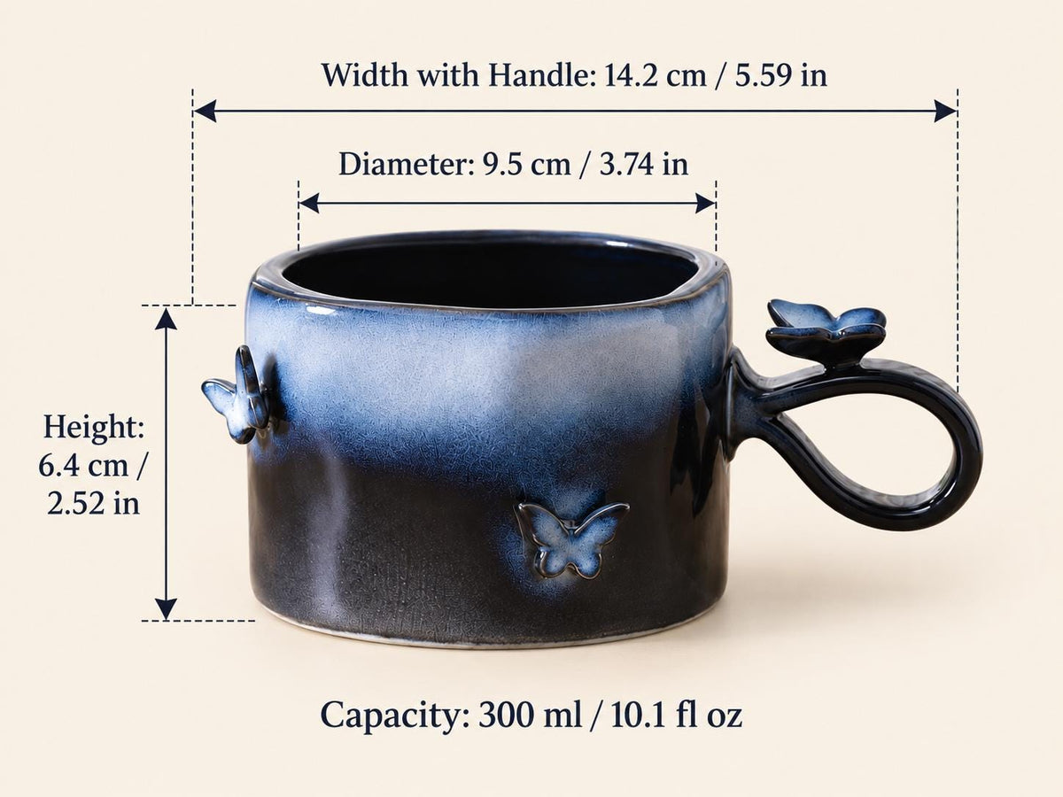 Butterfly Ceramic Coffee Mug product photo 7
